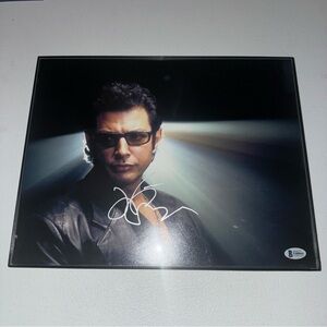 Jeff Goldblum signed Jurassic Park photo 11x14 COA Beckett
